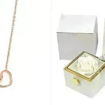 Rotating Soap Flower Rose Gift Box Creative Rotating Rose Jewelry Packaging Box Valentine's Day Gift For Women - EX-STOCK CANADA