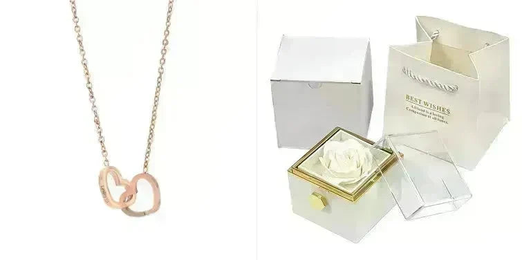 Rotating Soap Flower Rose Gift Box Creative Rotating Rose Jewelry Packaging Box Valentine's Day Gift For Women - EX-STOCK CANADA
