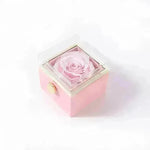 Fashion Acrylic Rotating  Valentine  Rose Jewelry gift  Box - EX-STOCK CANADA