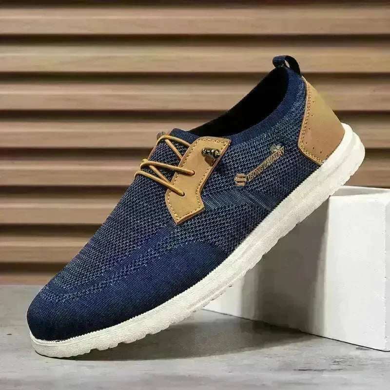Casual Flat  Slip-on Mesh Shoes Lightweight Breathable Loafers Men Walking Running Sports Shoes Sneakers for Men - EX-STOCK CANADA