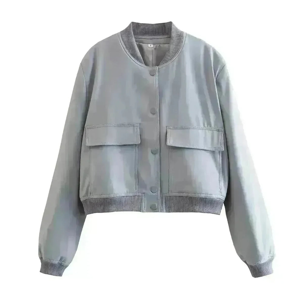 Fall Single Breasted  Cashmere Cropped Jacket for women - EX-STOCK CANADA