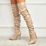 Knee High Long Boots Women Fashion Super High Heel Party Shoes - EX-STOCK CANADA