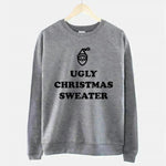 Women's Ugly Christmas Sweater Sweatshirt Bah Humbug Funny