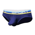 Silk Quick dry Breathable Ball sack Briefs with Pouch underwear men.