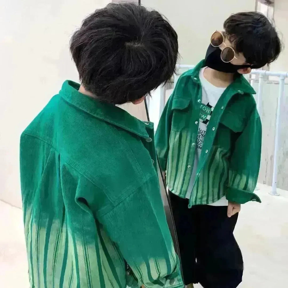 Fashionable And Personalized Boy's Spring Denim Jacket - EX-STOCK CANADA