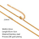 Stainless Steel Vacuum Vapor Plating 18K Gold Color Protection Lip Chain Necklace - EX-STOCK CANADA