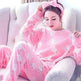 Women Coral Velvet Fleece Pajamas Fall Winter Loungewear Flannel  Sleepwear - EX-STOCK CANADA