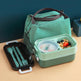 304 Stainless steel double-layer lunch box EX-STOCK