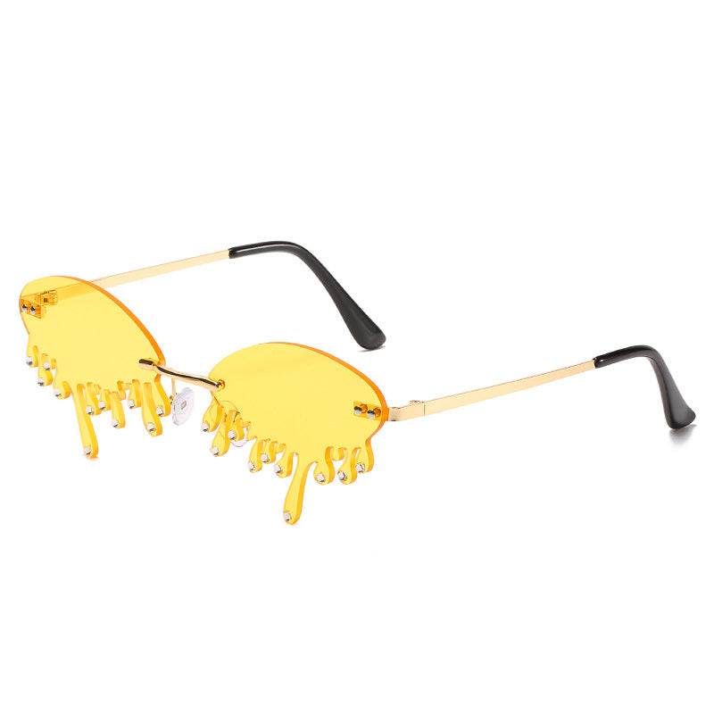 Sunglasses Personality Tear-shaped Visor Glasses EX-STOCK Canada 