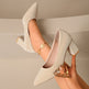 Women's Chunky Heel Pumps 2025 New Korean Style Simple Fashion Shoes Pointed Toe High Heels 