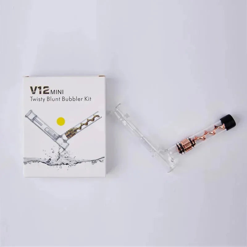 V12mini Hookah Set Spiral Pipe Atomizer Pipe Glass Twisty Blunt Smoker - EX-STOCK CANADA
