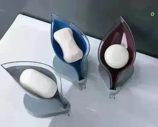 Leaf shaped Suction Soap dish - EX-STOCK CANADA