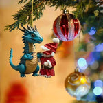 Decoraciones navideñas colgante dragón acrílico
