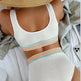 High Waist Split Bikini Solid Color - EX-STOCK CANADA