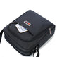 Men's Oxford Cloth Messenger Bag – Shoulder & Crossbody, Black & Brown