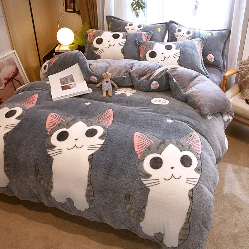 Milk Duvet Set Single Thickened Double Sided Duvet Cover EX-STOCK Canada 