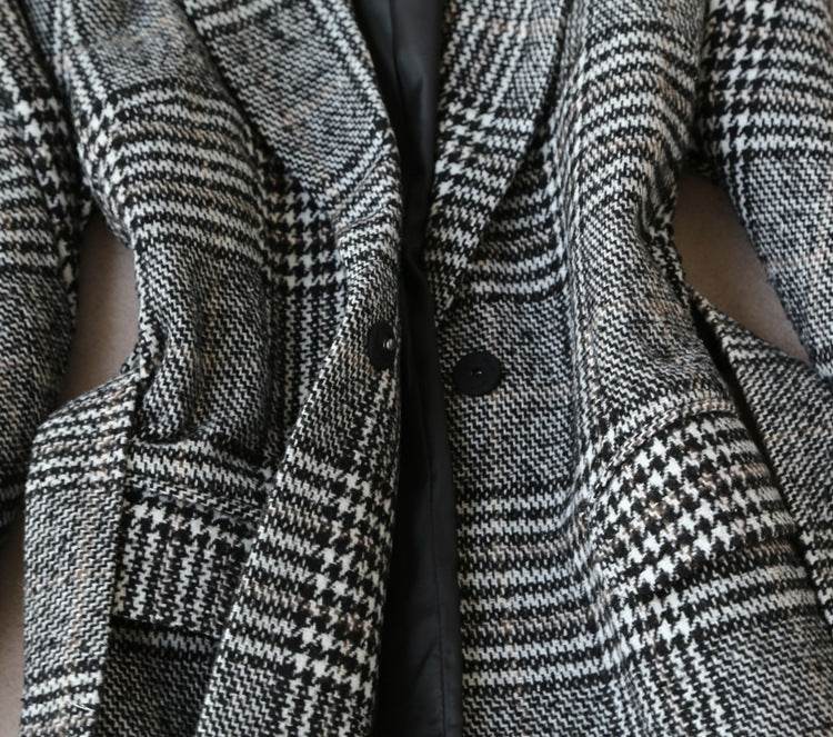 Elegant Luxury Business Office Corporate Tweed Plaid Skirt suit Outfit set 2pcs - EX-STOCK Canada