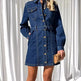 Fashion Casual Button Denim Dress Women - EX-STOCK CANADA