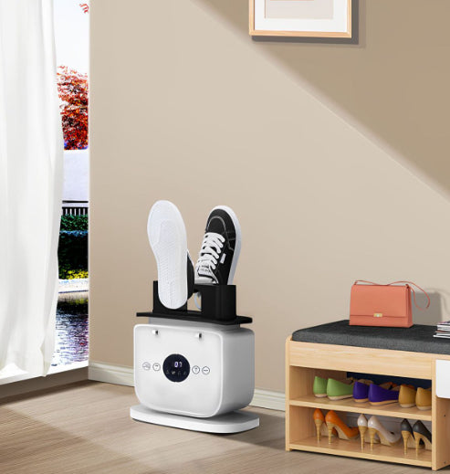 Inflatable ironing machine in use with garment on inflatable form
