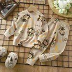 Unisex Children's Two piece Sleepwear Cotton Autumn Clothes Long Johns Pajamas for Kids - EX-STOCK CANADA