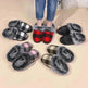 Winter Warm Plaid Plush Slippers Home Indoor Non-slip Bedroom Floor Soft Fuzzy Slipper For Couple Fashion Solid House Shoes - EX-STOCK CANADA