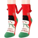 Soft Carton Christmas-themed Fleece Winter Home socks for Women - EX-STOCK CANADA
