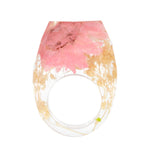Bosque de resina de flores secas anillo epoxi de flores secas hechas a mano