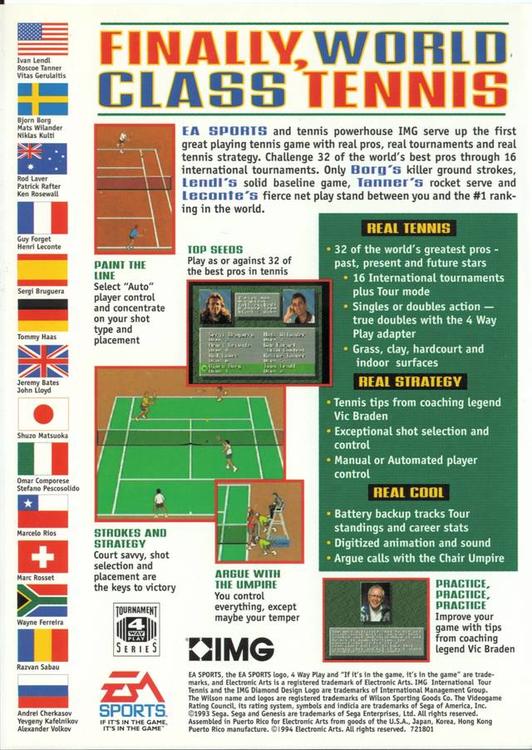IMG International Tour Tennis 