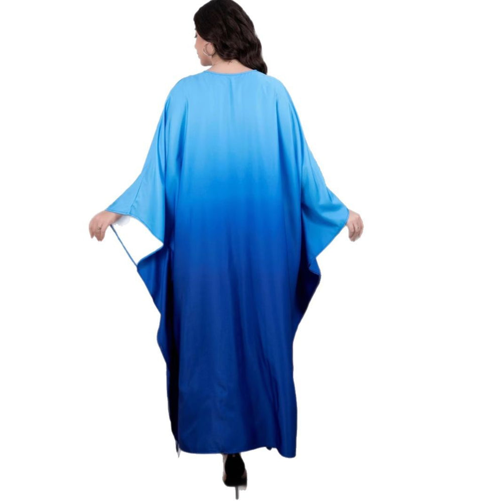 Large Size Women's Muslim Fashion Soft Satin Bat Dress - EX-STOCK Canada