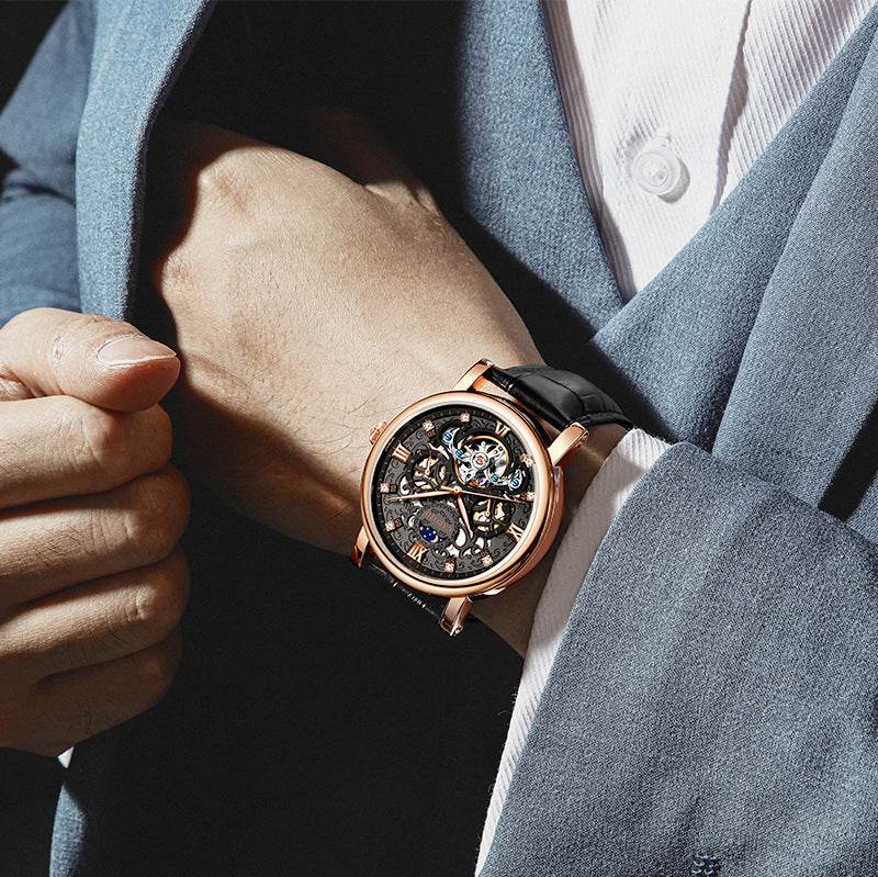 Men's Business Casual Waterproof Luminous Leather Watch EX-STOCK Canada 