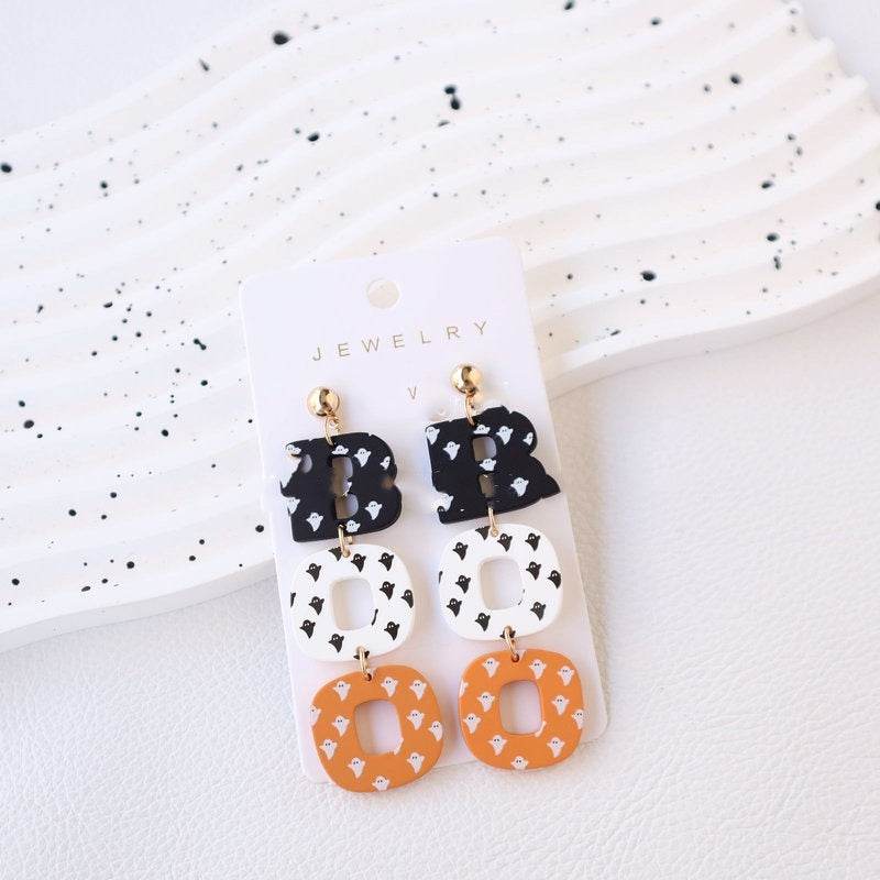 Halloween Polymer Clay Acrylic Paint Earrings EX-STOCK