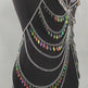 Nightclub Party Colorful  Crystal Body Chains for Stripers Lingerie Accessory - EX-STOCK CANADA