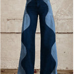 European And American Plus Size Women's Denim Casual Pants 