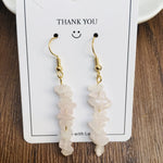 Handmade DIY Natural Crystal Stone Beaded Earrings - EX-STOCK CANADA