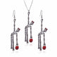 3pcs Halloween Skeleton Earrings And Necklace Set Creative Retro Personality Jewelry Accessories EX-STOCK
