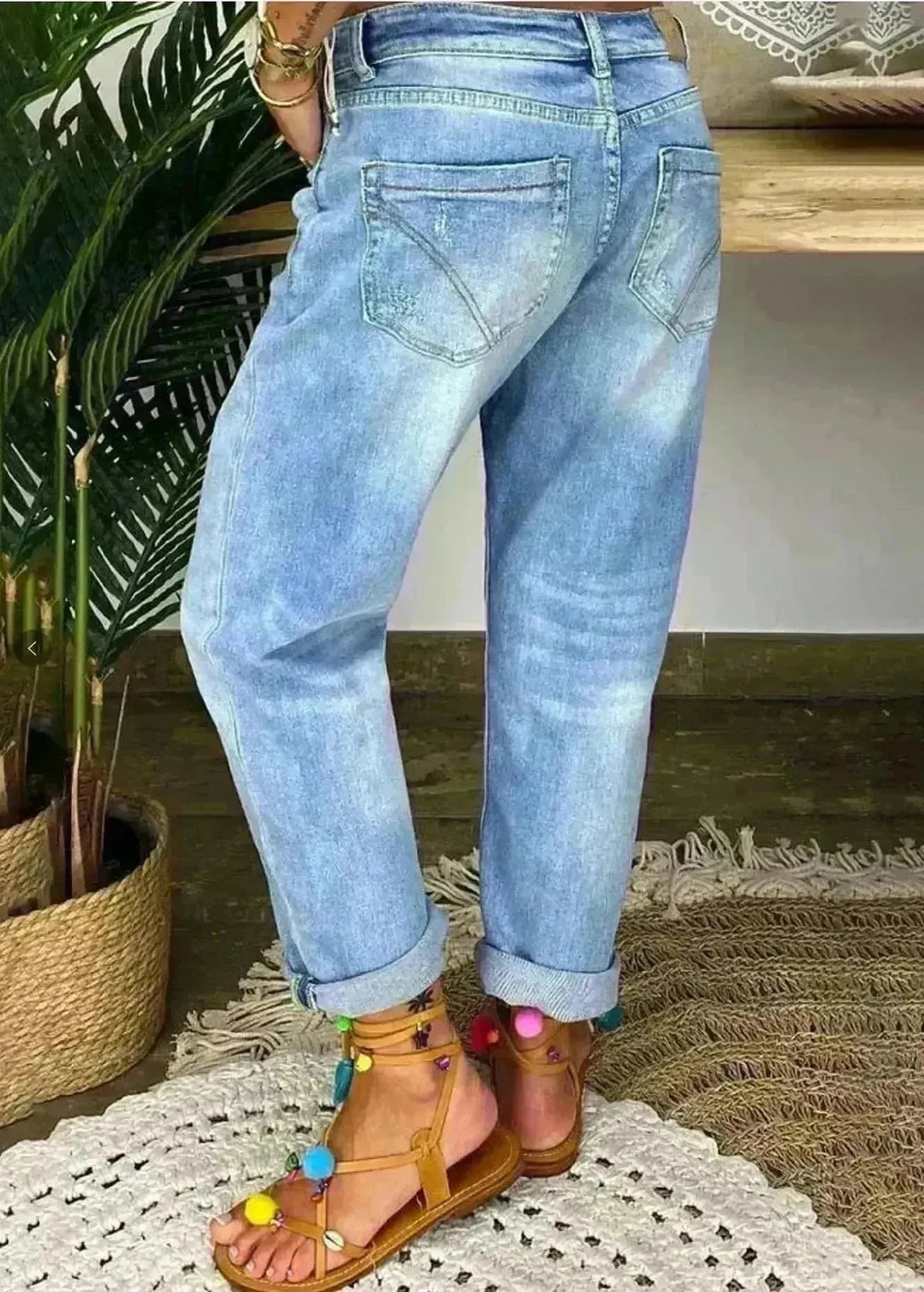 Jeans High-waisted Jeans Summer Jeans Loose Slim Jeans Straight Daddy Pants - EX-STOCK CANADA