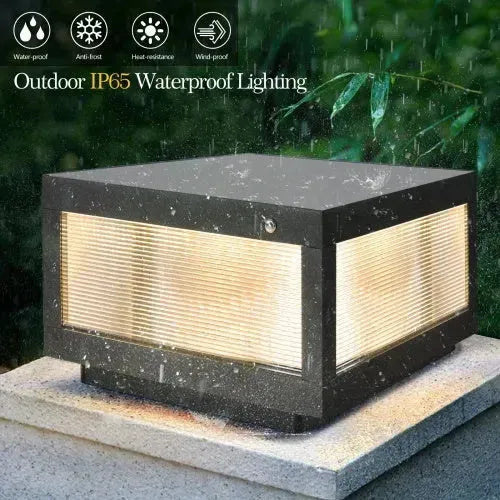 Solar Wall Light With Dimmable LEDs Landscape Pathway Light - EX-STOCK CANADA