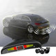 Auto Car LED Crescent Buzzer Radar Parking Sensor 4 Probes Car Camera EX-STOCK