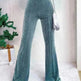 High Waist Lamp Wick Corduroy Bell-bottom Pants Wide Leg Women - EX-STOCK CANADA