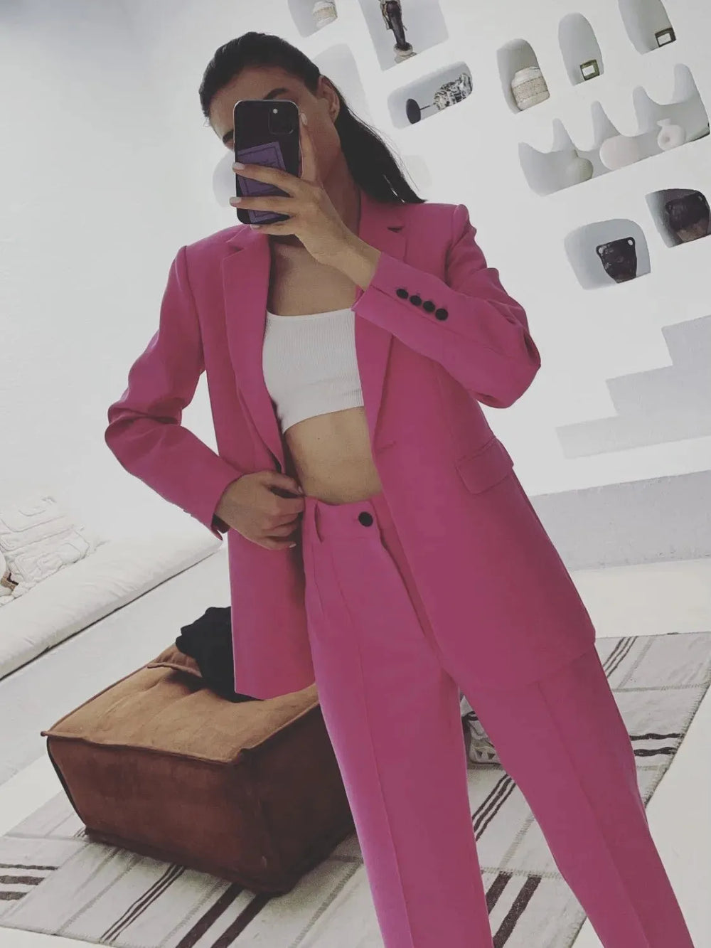 Ladies Fashion Blazer Women Pant suit - EX-STOCK CANADA