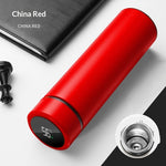 316 Stainless Steel Smart Insulated Water Bottle With Tea-Drink Separation For Men And Women 