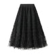 Cake Skirt Women's White Gauze long Layered tulle Skirt - EX-STOCK CANADA