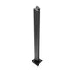 Thickness Tempered Glass, 304 Stainless Steel Glass Mounting Clamp, Glass Shelf Bracket For Balcony, Garden, Deck, Stair, Black EX-STOCK