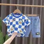 Fashion Personality Short Sleeve Boys Summer Suit - EX-STOCK CANADA