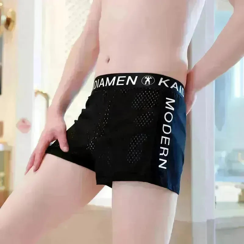 Men's Ice Silk Mesh Breathable KAIDIAMEN Boxers underwear - EX-STOCK CANADA