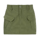 Simple Tooling Style Pocket Army Green Woven Hot Girl A- Line Mini Hip Cargo Skirt Summer - EX-STOCK CANADA
