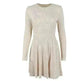 Y2K Long-sleeved Party Club Dress Solid Color Round Neck A-line Mini Skater Dress - EX-STOCK CANADA