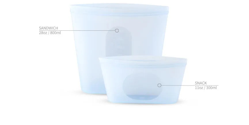 Silicone Refrigerator Food Storage Vacuum Seal Bag - EX-STOCK CANADA