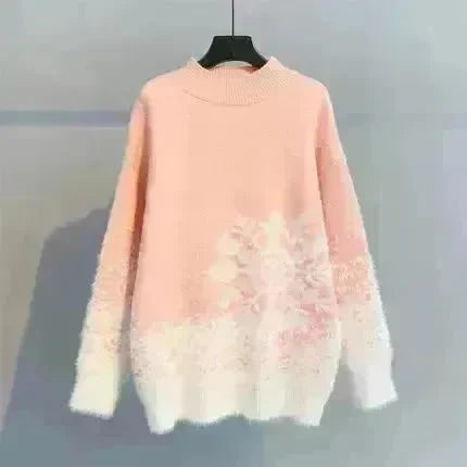 Ugly Christmas Knitted Women's Snowflake Sweater Top - EX-STOCK CANADA