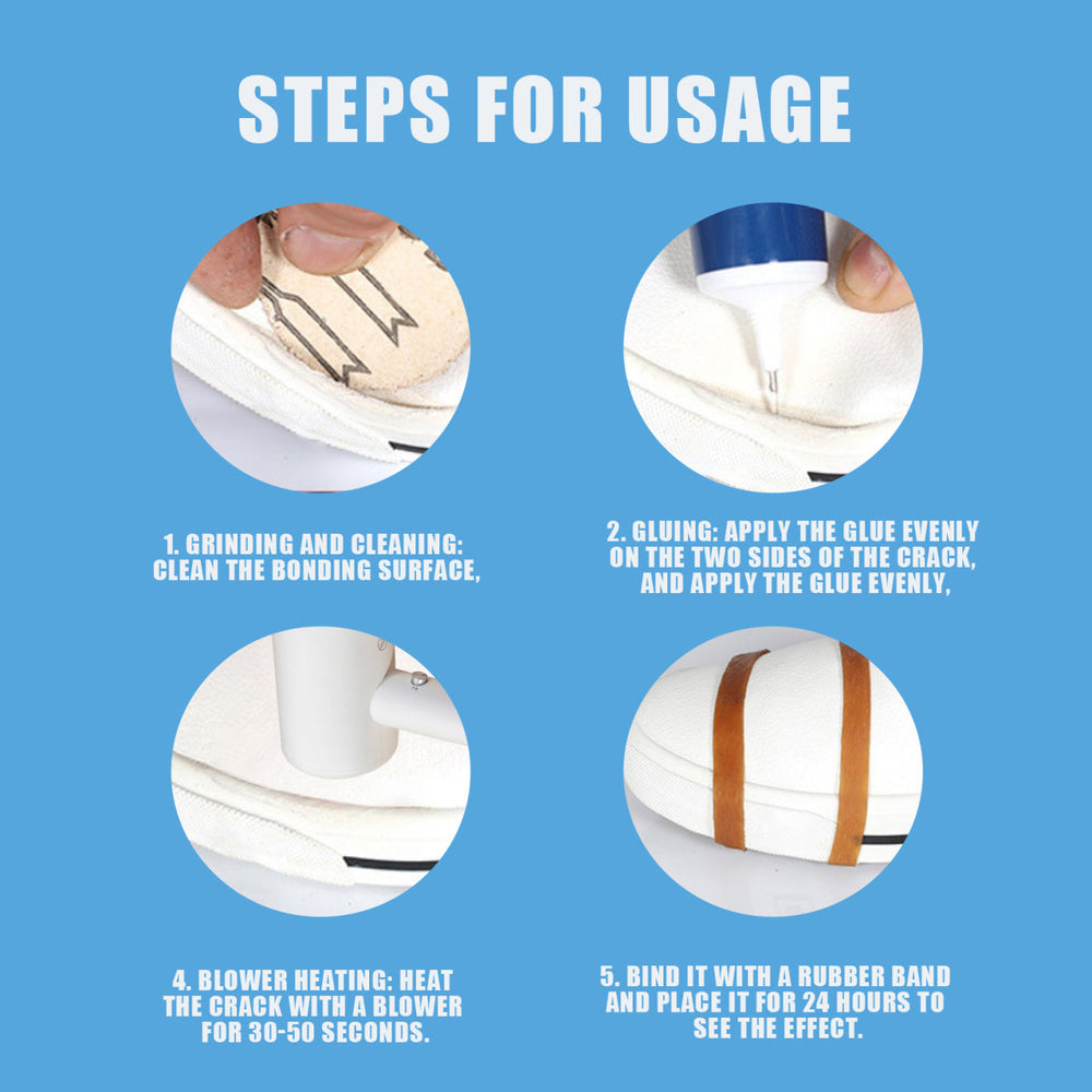 Jue-Fish Strong Shoe Glue Repair Shoe Leather Shoe Sole Multi-Purpose Glue Adhesive Sneaker Leather Shoes Waterproof EX-STOCK